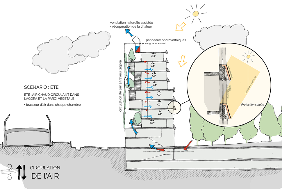 projet  Principes bioclimatiques : hiver