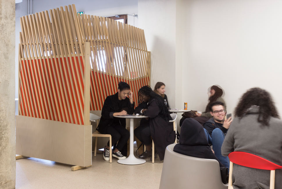 projet  Cafétéria Grands Moulins - Crous de Paris | Photographie : B. François