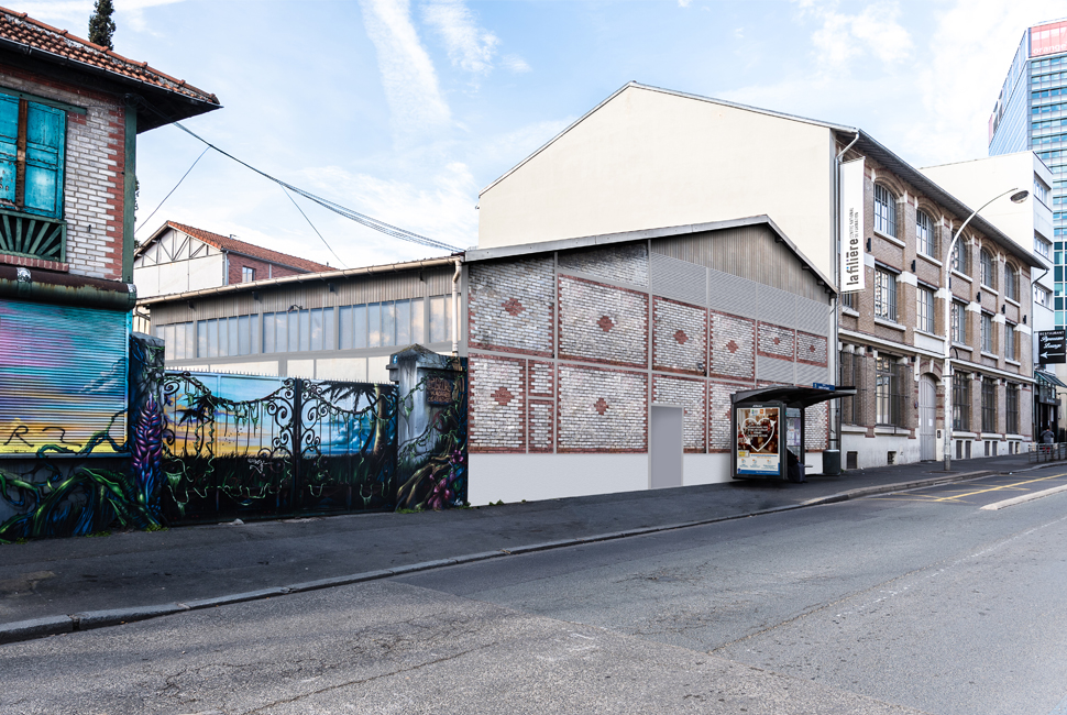 projet  Vue de la façade principale