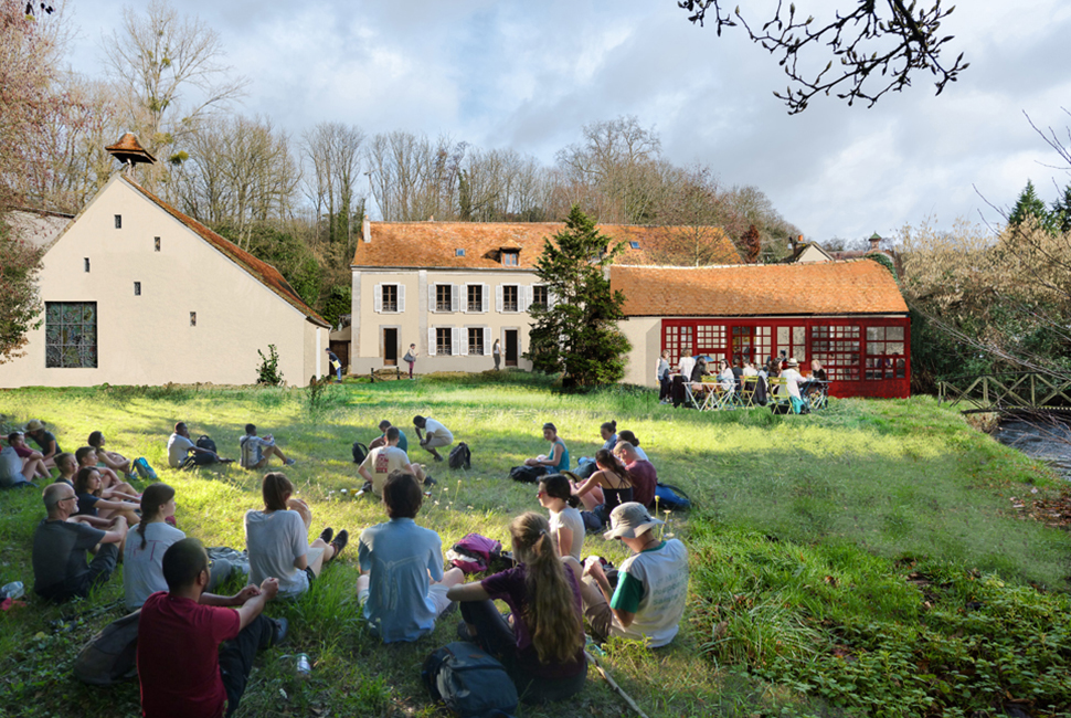 projet  Vue du projet depuis le jardin