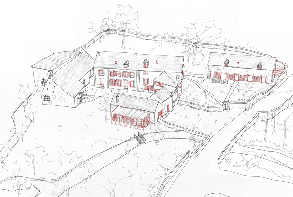 projet  Croquis des interventions architecturales