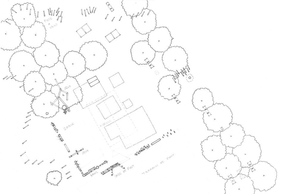 projet  Plan de l'aménagement extérieur