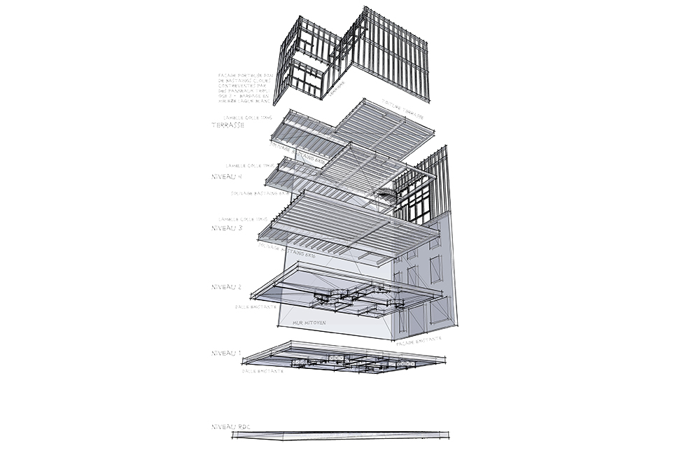 projet  Plans et coupe du projet